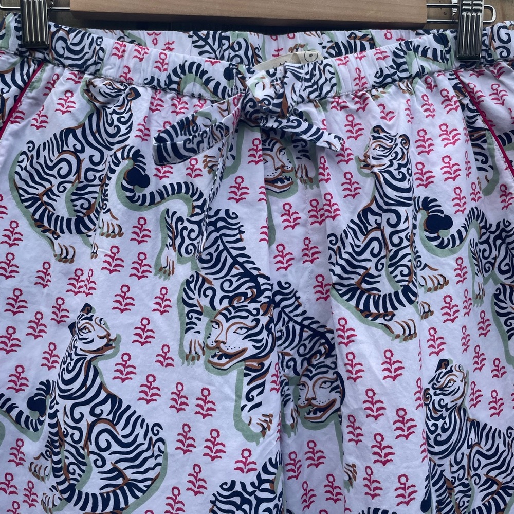 Anthropologie Printfresh pajamas set Tiger Queen. Sz Small New with tags